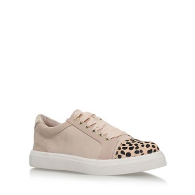 Natural 'Louie' flat lace up sneakers